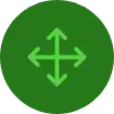 Icon representing network installations and integrations including LAN, WLAN, SD-LAN, RFID, Mesh Protocols, Point to Point, Access Points, Cellular 4G/5G, Rack Refresh, and VoIP.